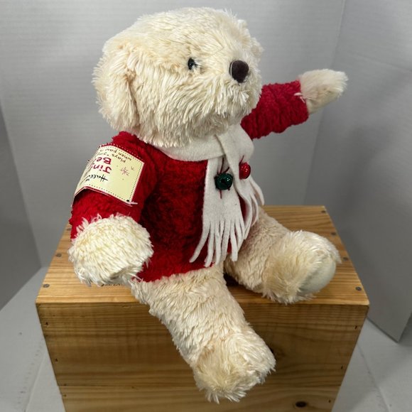 Hallmark Jingle Bear 14 Inch Christmas Teddy Bear Plays Jingle Bells New - Picture 3 of 13